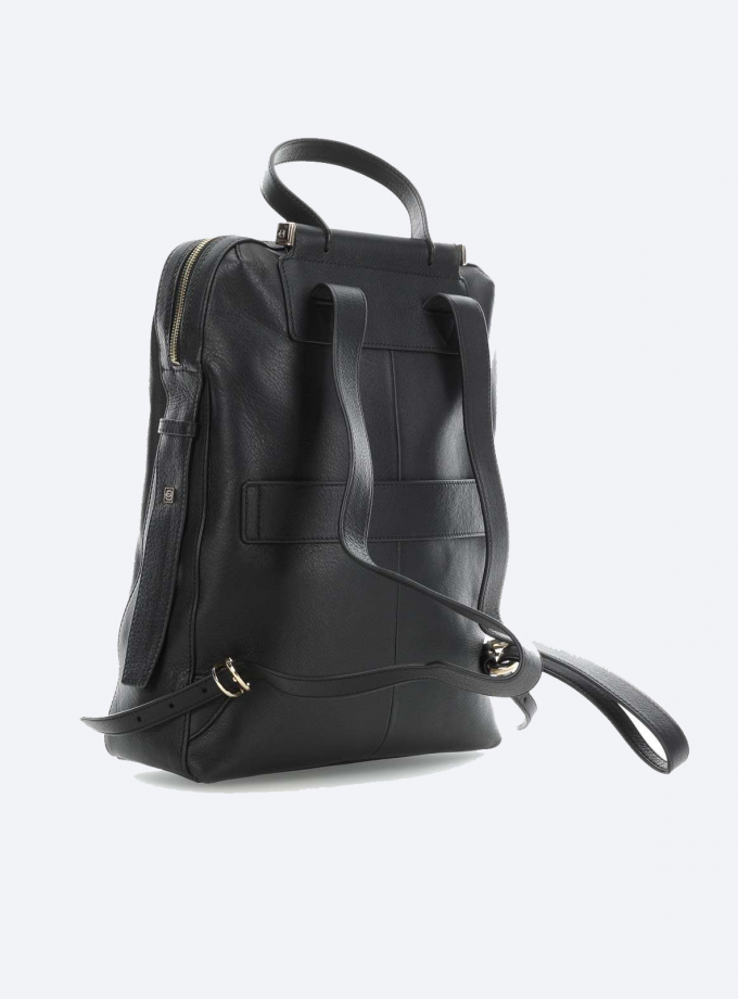 Zaino porta pc da donna in pelle Circle - Nero | Piquadro